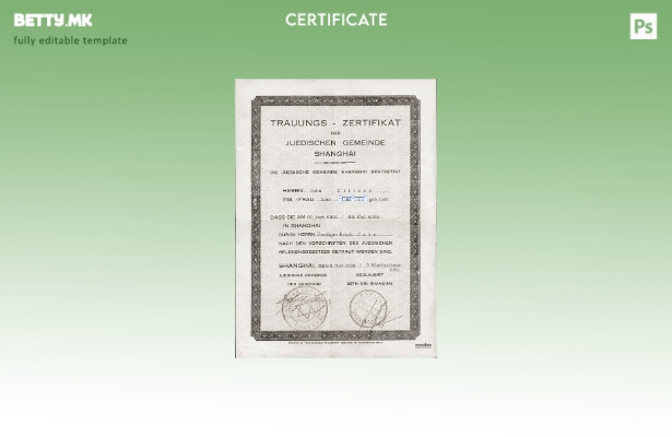 Модерен стил шаблон за Австралија за брак во Германија во шаблон PSD формат